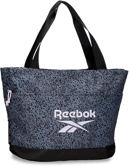 Reebok Leopard, mochilas deportivas, bolsas de deporte,bolso tote, negro y beige, poliéster, de Joumma Bags