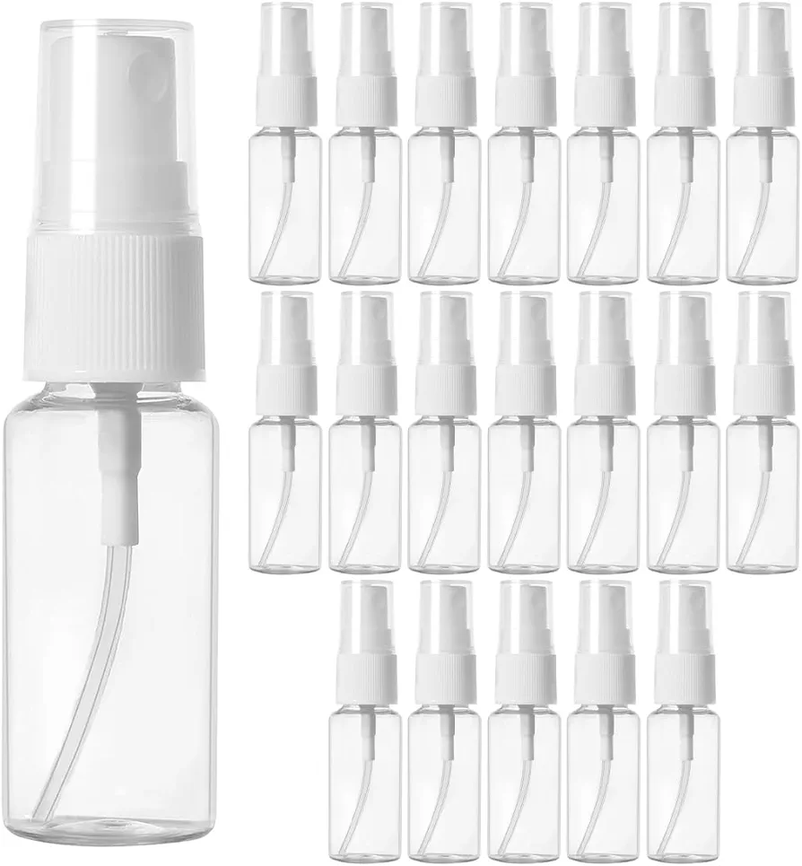 Aililong Pulverizador pequeño 20 unidades de 30 ml – Pulverizador para rellenar, mini botella de spray vacía, botellas de viaje para rellenar perfume, cuidado personal, líquidos y cosméticos