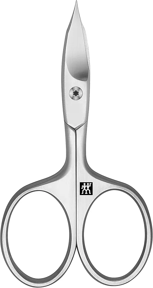 ZWILLING Tijeras combinadas para uñas (tijeras para uñas y cutículas, filo curvado y punta fina para un corte preciso), premium, plata, 90 mm