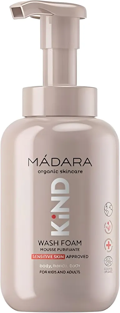 Higiene personal de la marca Madara: gel para mujer, Kind Wash Foam piel Sensible (300 mililitros)