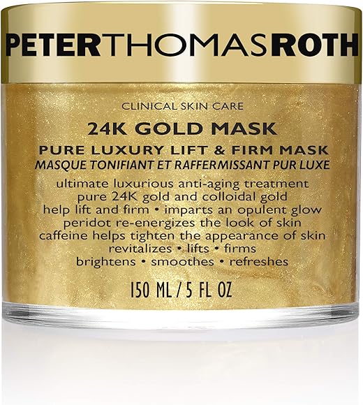 Peter Thomas Roth Peter Thomas Roth 24K Gold Pure Luxury Lift and Firm Mask, 5 Ounce Tapones para los oídos 2 Centimeters Negro (Black)