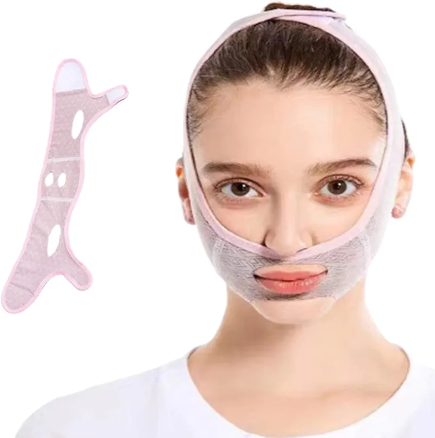 Beauty Face Sculpting Sleep Mask,V-Line Shaping Face Masks, Face Tighting Chin Mask,Belleza y cuidado personal (1pcs)