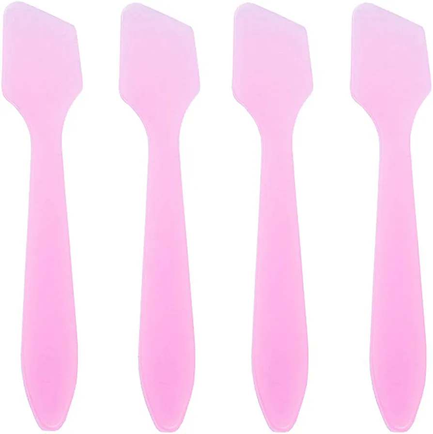 100 cucharas de plástico desechables para mascarilla facial, mini espátula cosmética, cosmética, cuidado de la piel, crema facial, máscara facial, espátulas para mezclar y muestrear