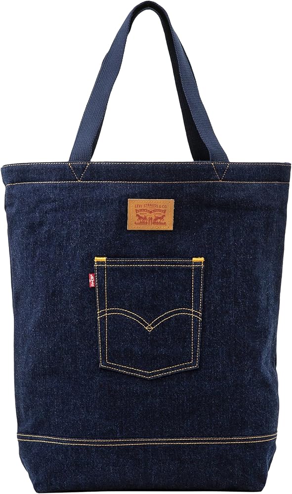 Levi's The Back Pocket Tote, Tote Bag Hombre, Azul (Navy Blue), Talla Única