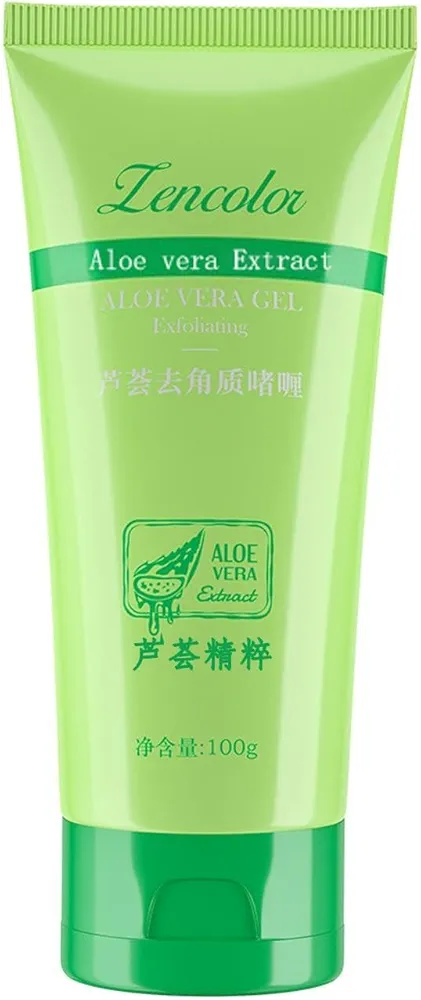 Exfoliante Exfoliante Facial Aloe Peeling Aloe Limpieza Hidratante Exfoliante Gel Profundo Cuidado Personal de la De Arcilla Natural (A, One Size)