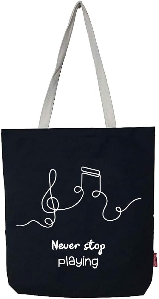 Hello-Bags Bn-003-free, Bolso Tote Bag con Cremallera y Forro para Mujer, 37x38 cm